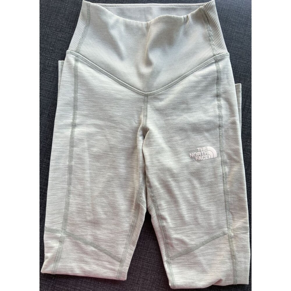 The North Face Womens XS High-Waist Gray Leggings Athletic Workout Running Pants - Picture 2 of 9